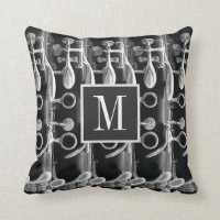Monogramme personnalisé Clarinet Photographie noir