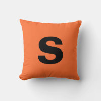 Monogramme personnalisé - Orange brûlée initiale