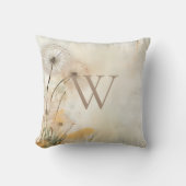 Coussin Monogramme Pissenlits (Recto)
