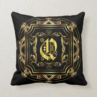 Coussin Monogramme Q Convient à tous Personnaliser Modifie