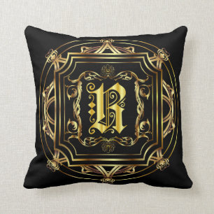 Coussin Monogramme R Convient à tous Personnaliser Éditer