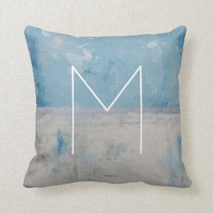 Coussin Monogramme   Silver Aura
