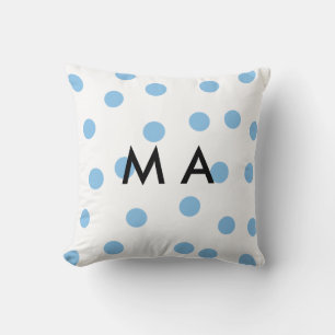 Coussin Monogramme simple ajoutez votre lettre de nom homm