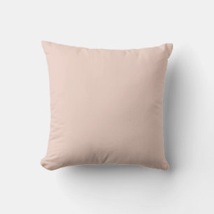 Coussin MONOGRAMME uni ROSE CLAIR personnalisé