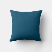 Coussin Monogramme V Bleu Océan Mariage Anniversaire (Verso)