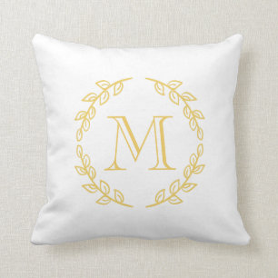 Coussin Monogramme vintage