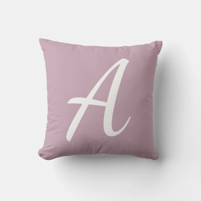 Coussin Monogramme violet clair (Recto)