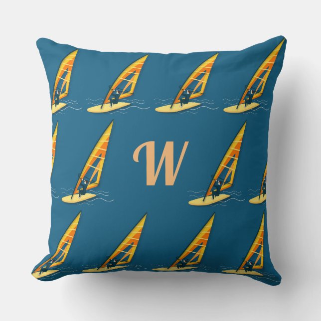 Coussin Monogramme Windsurfing Throw Pillow (Recto)