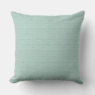 Coussin Monotone de soie - Aqua