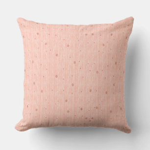 Coussin Monotone en soie - pêche (carreau)