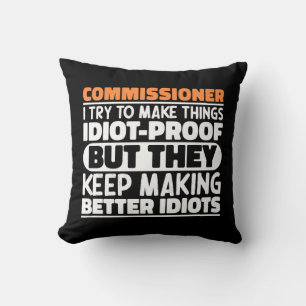 Coussin Monsieur Le Commissaire, J'Essaie De Rendre Les Ch