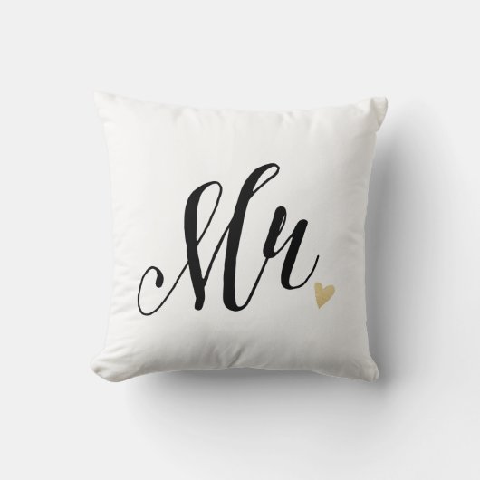 Coussin Monsieur le Mariage, Anniversaire (Recto)