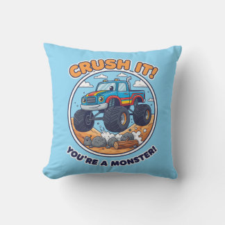 Coussin Monster Truck - Écrase tout ! Tu es un monstre