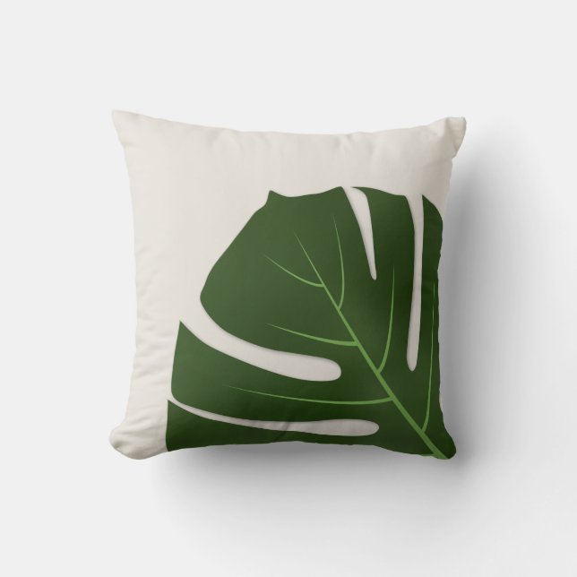 Coussin Monstera (Recto)
