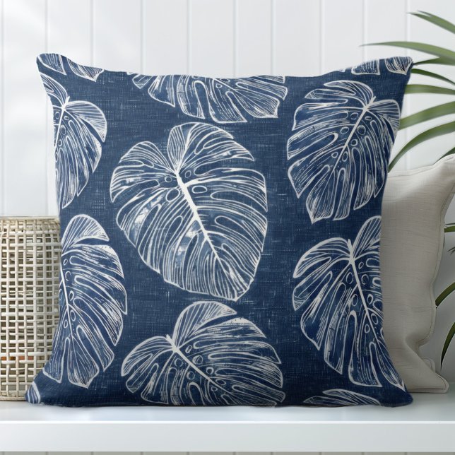 Coussin Monstera Palm Feuilles Jeu d'oreiller (Créateur téléchargé)