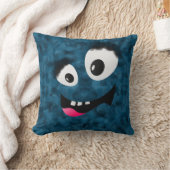 Coussin Monstre bleu fleur (Couverture)