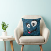 Coussin Monstre bleu fleur (Chaise)