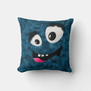 Coussin Monstre bleu fleur