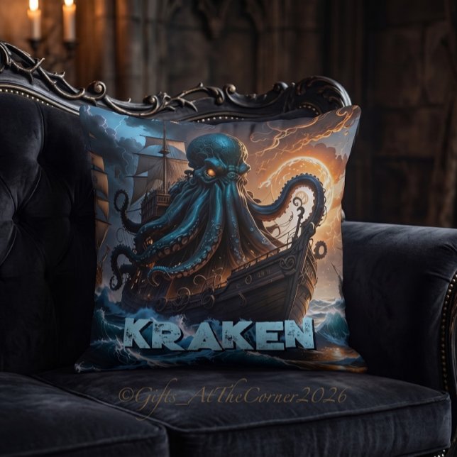 Coussin Monstre marin Kraken (Créateur téléchargé)