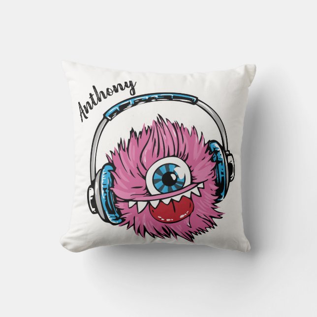 Coussin Monstre personnalisé One Eyes (Recto)