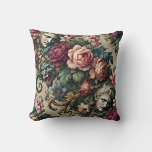 Coussin Monstres entre hommes - gothique baroque