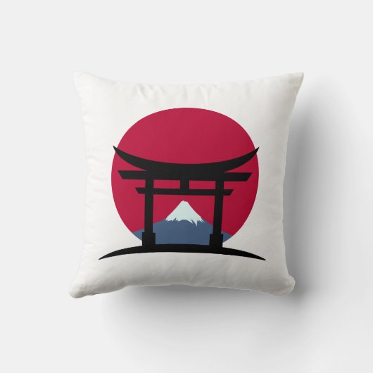 Coussin Mont Fuji - Japon (Verso)