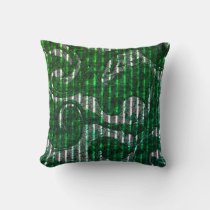 Coussin montage d'images Abstraites. Traverses sur taches