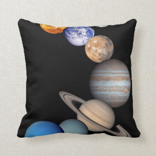 Coussin Montage du système solaire - Photos de planètes JP
