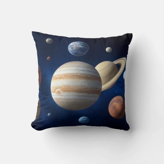 Coussin Montage d'un système solaire (Recto)