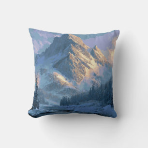 Coussin Montagne enneigée