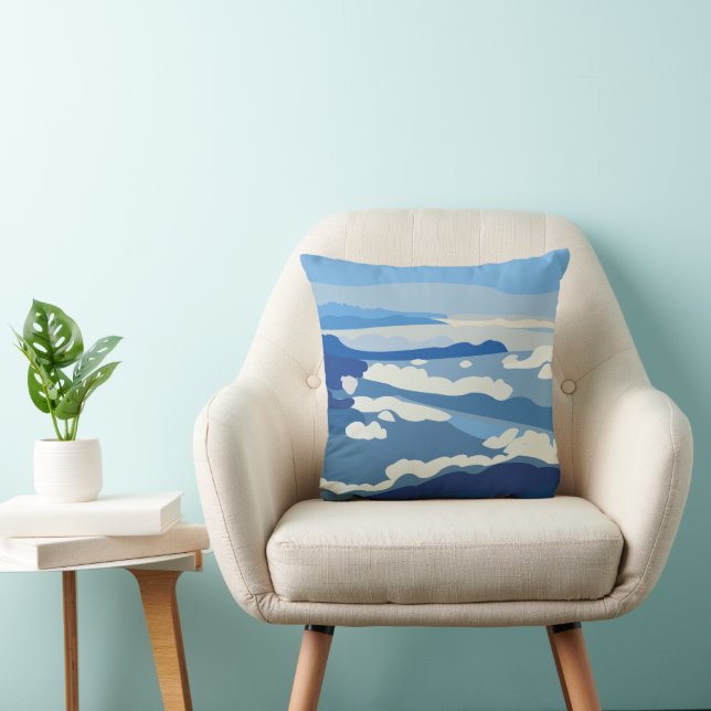 Coussin Montagnes de l'Himalaya (Chaise)