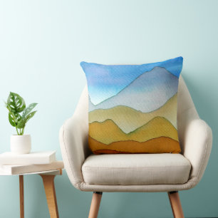 Coussin Montagnes désertiques en couches