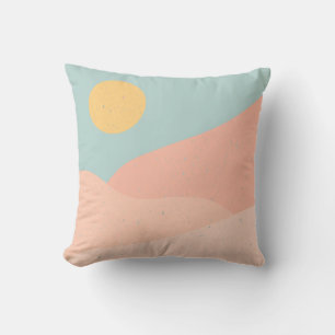 Coussin montagnes du lever et du coucher du soleil