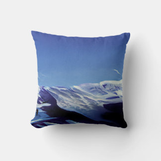 Coussin Montagnes neigeuses, panorama hivernal