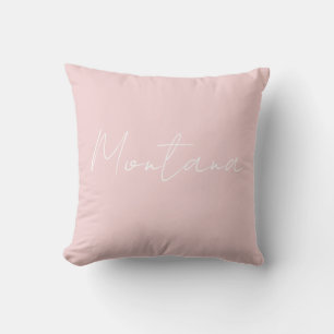 Coussin Montana Dusty rose avec blanc