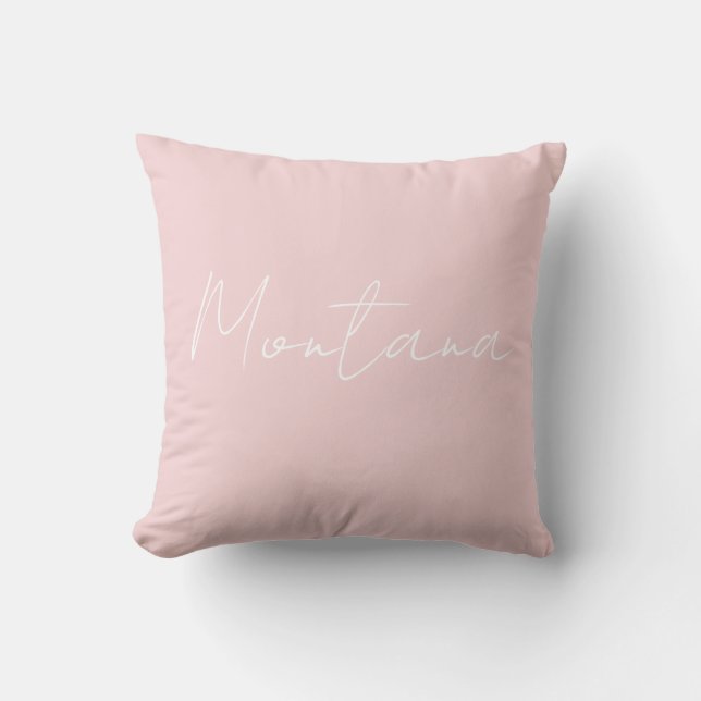 Coussin Montana Dusty rose avec blanc (Recto)