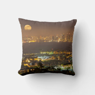 Coussin Monte-lune au-dessus du ciel de San Diego