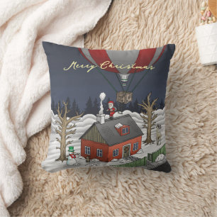Coussin Montgolfière du Père Noël