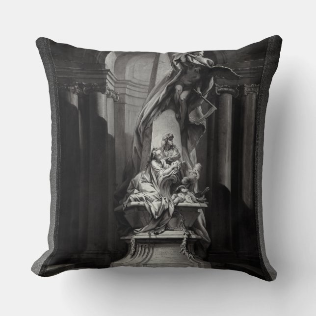 Coussin Monument à Mignard par François Boucher (Recto)