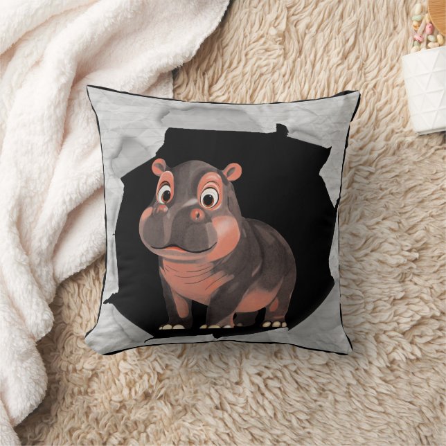 Coussin Moo Deng Hippo (Couverture)
