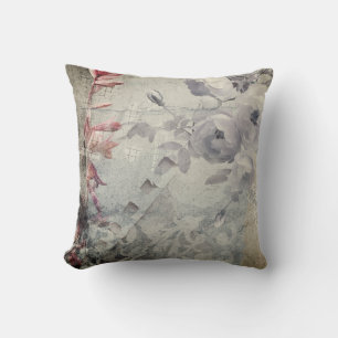 Coussin Moody Abstraite rose