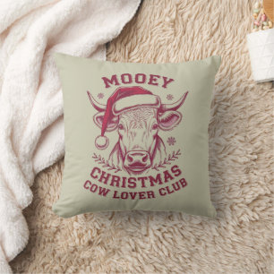 Coussin Mooey Noël Western Cow Lover Club Saison de Noël