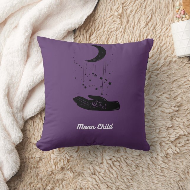 Coussin Moon Child Throw Pillow (Couverture)