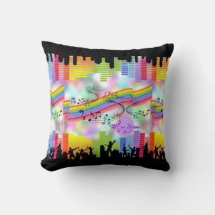 Coussin MoonDreams Music Nights Carré Jeu d'oreiller
