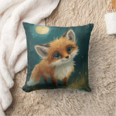 Coussin Moonlit Fox, Night Forest (Couverture)