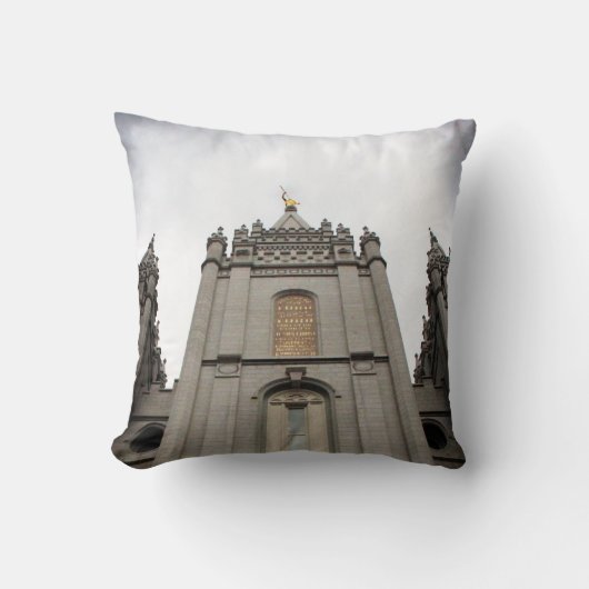 Coussin mormon lys sel lake ville ut temple (Recto)