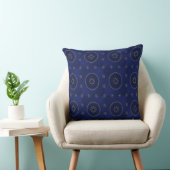 Coussin Moroccan Celestial Gold Star Throw Pillow (Chaise)