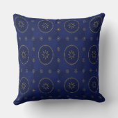 Coussin Moroccan Celestial Gold Star Throw Pillow (Verso)