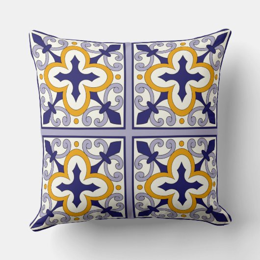 Coussin Moroccan Tiles Pattern #2 (Verso)