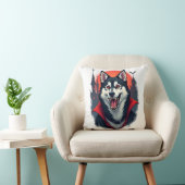 Coussin Morsure de Husky Vampire (Chaise)